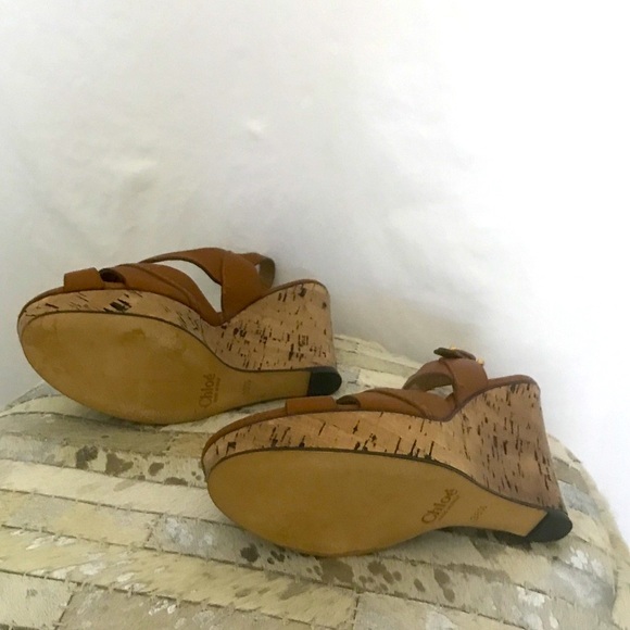 CHLOE Collection Wedge Cork Sandal - Picture 8 of 8